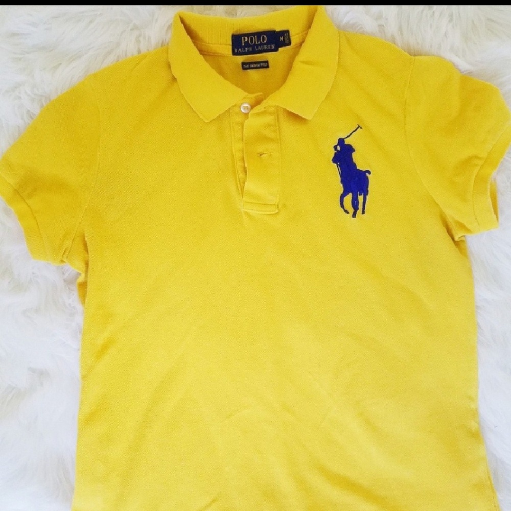 Yellow Ralph Lauren Big Pony Polo medium